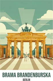 Poszter 75x100cm Brandenburgi kapu