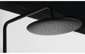 Sapho - SOLARIS matt fekete zuhanyszett csapteleppel