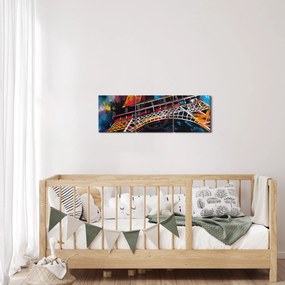 Kép - Az Eiffel-torony festménye II. (órával) (90x30 cm)