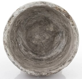 Cyrus design Kaspó cement szürke, barna 23,5x25x25cm