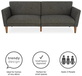 Szürke kinyitható kanapé 205 cm Regal - Novogratz