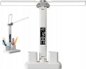 Dupla Led Asztali Lámpa Asztali Kijelzővel Temp Data Óra 6IN1
