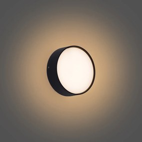 Modern fekete kültéri fali lámpa LED-del IP65 - Dop