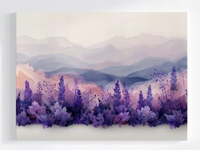 Vászonkép Canvas Tájkép Természet Hegyek Rét Növények Virágok 100x75