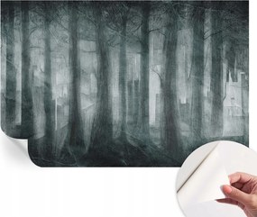 Dekoratív öntapadós fotótapéta Hálószobába Rejtélyes erdő 104x70 cm