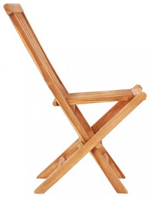 7 részes kültéri összecsukható tömör tíkfa étkezőgarnitúra