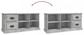 betonszürke szerelt fa TV-szekrény 102 x 35,5 x47,5 cm