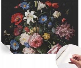 Öntapadós fali tapéta Prémium Virágok rovarokkal 208x146 cm