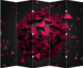 Paraván - 3D absztrakció (210x170 cm)