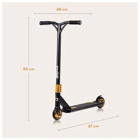 Lionelo - Gyermek roller WHIZZ fekete