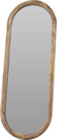 Fa Fali Tükör Dekoratív Modern Ovális 28 X 2,5 X 77,5 CM