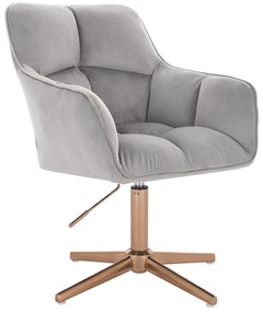HR550CROSS Acél modern velúr szék arany lábbal