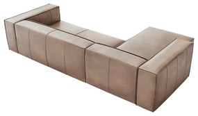 Világosbarna bőr sarokkanapé (bal oldali) Madame – Windsor &amp; Co Sofas