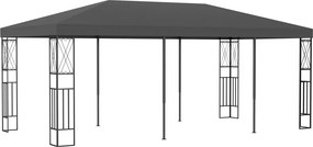 vidaXL antracitszürke szövetpavilon 3 x 6 m