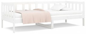 fehér tömör fenyőfa kanapéágy matrac nélkül 80 x 200 cm
