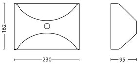 Philips 17299/47/16 - Kültéri érzékelős lámpa HERB 1xLED/6W/230V IP44