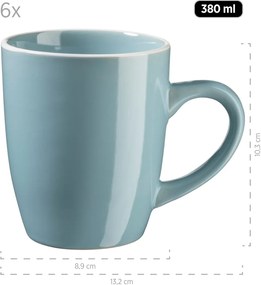 Mäser 24 darabos ELISSA étkészlet – türkizkék fényes