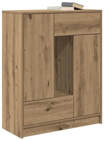 kézműves tölgy komód fiókokkal és ajtókkal 73x31x90 cm