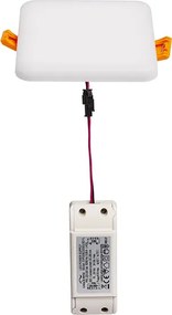 RENDL BELI SQ 10 zápustná mléčný akryl 230V LED 6W IP65 3000K