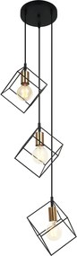 Italux modern függeszték morestel fekete arany itxmdm-4244/3 bk+bro
