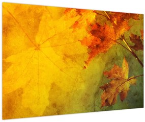 Kép - Őszi levelek (90x60 cm)