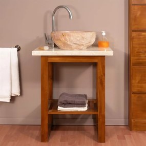 Mosdókagyló természetes kőből Savona Ø 35 - 40 cm