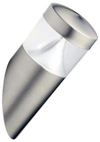 PREZENT 65254 ZEN Modern Kültéri Fali Lámpa Átlátszó, Ezüst LED IP44