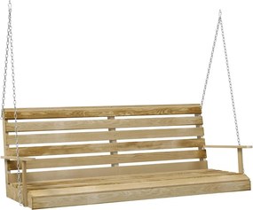 vidaXL impregnált fenyőfa hintapad 155 x 65 x 60 cm