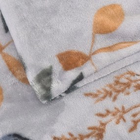 Szürkéskék egyszemélyes mikroplüss ágyneműhuzat 140x200 cm Greta – My House