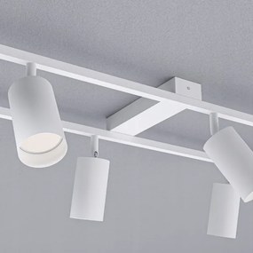 6 foglalatos GU10 spotlámpatest, max. 30 W/izzó, 230 V, fehér