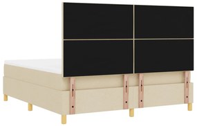 Box Spring Ágy Matraccal Krém Szuper Király Szövet