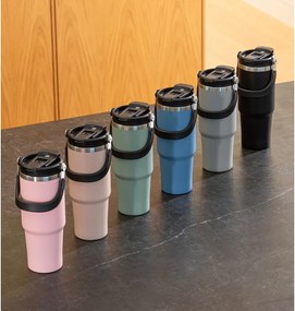 Szürke rozsdamentes acél utazó ivópalack 1 l Eco – Ladelle