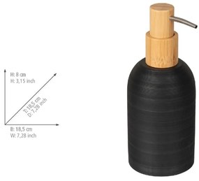 Fekete poligyanta szappanadagoló 250 ml Altavalle – Wenko