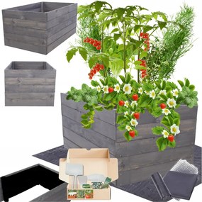 Magasított ágyás zöldséges ládák inspect virágtartó impregnáló 45x90x90