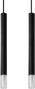 Sollux Lighting Wezyr függőlámpa 2x40 W fekete SL.0961