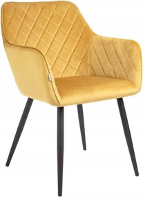 Shelton velúr szék mustársárga 56x60x84cm Homla