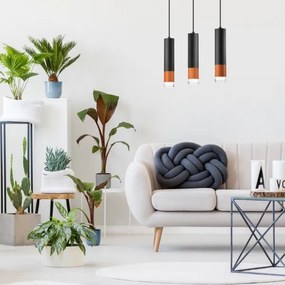 Csillár zsinóron AURELIA 3xGU10/10W/230V