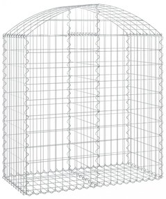 íves horganyzott vas gabion kosár 100x50x100/120 cm