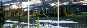 Kép - Mount Rainier (órával) (90x30 cm)