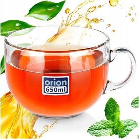 Nagy pohár kávés tartóval tea gyógynövény ital bögre 650 ml