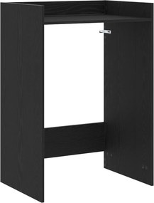 vidaXL Mosógép Szekrény Fekete tölgy 67,5 x 48 x 97 cm Faanyag