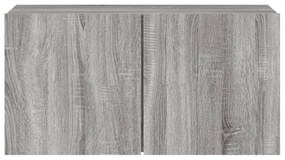 szürke sonoma színű falra szerelhető TV-szekrény 80 x 30 x 41cm