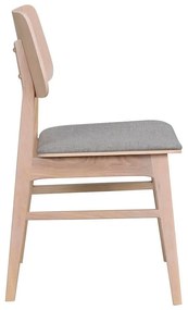 Nagano világosbarna étkezőszék világosszürke ülőrésszel - Rowico