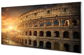 Akrilkép Róma Colosseum naplemente 125x50 cm 4 fogas