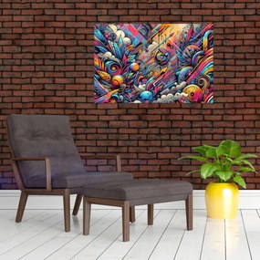 Kép - Színes graffiti (90x60 cm)