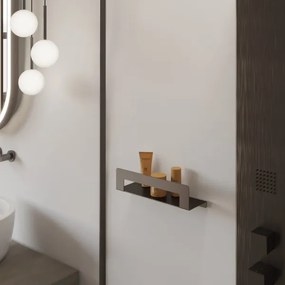 Gedy - CLEO 50 cm-es törölközőtartós polc metál szürke