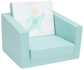 New Baby gyerek elefánt kanapéágy, menta