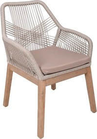 Bézs tömörfa kerti szék Pomona – Garden Pleasure