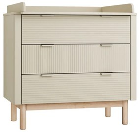 Bézs alacsony gyerek komód 100x52 cm Miloo – Pinio