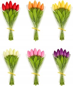 Tulipán csokor Tulipán 31 cm M701-1728 MIX 6 csokor 72 db